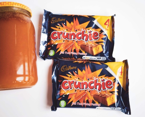 Cadbury Crunchie 4-pack, to karmel i miód = cud!