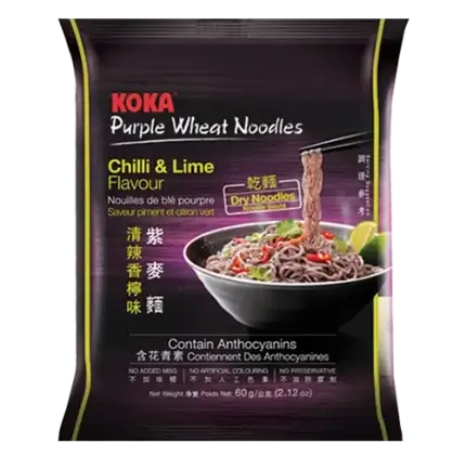 Koka Purple Noodle Chili Lime 65g