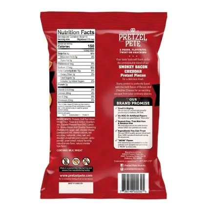 Pretzel Pete Bacon Cheddar Pretzel 160g