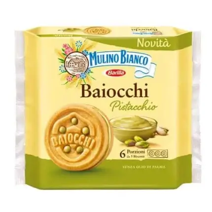 Mulino Bianco Baiocchi al Pistacchio 168g