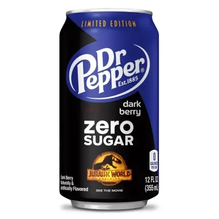 Dr Pepper Dark Berry Zero Jurassic World 355ml