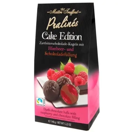 Maitre Pralines Raspberry Dark Chocolate 148g