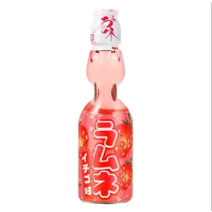Hatakosen Ramune Strawberry 200ml