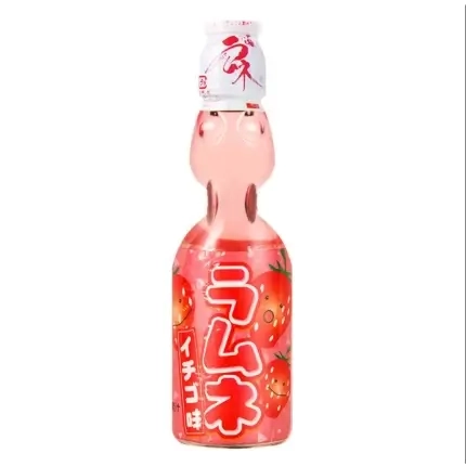 Hatakosen Ramune Strawberry 200ml