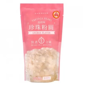 Bubble Tea Lychee Tapioka Pearls 250g