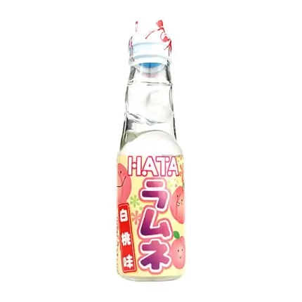 Hatakosen Ramune White Peach Flavour 200ml