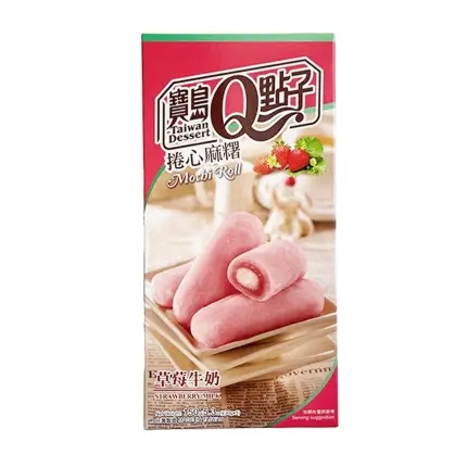 Mochi Strawberry Roll 150g