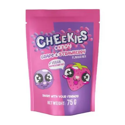 Cheekies Candy Grape Strawberry 75g