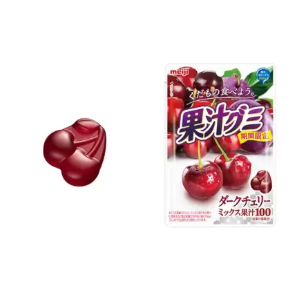 Meiji 100% Gummy Dark Cherry 51g