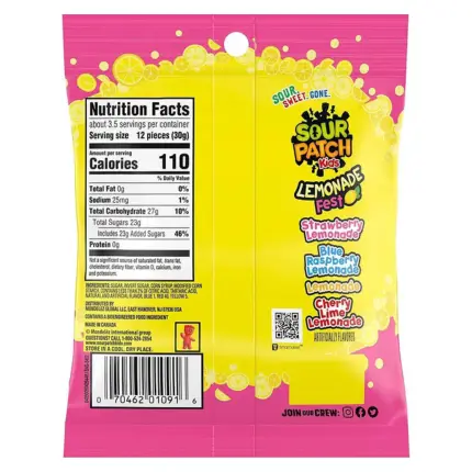 Sour Patch Kids Lemonade 102g