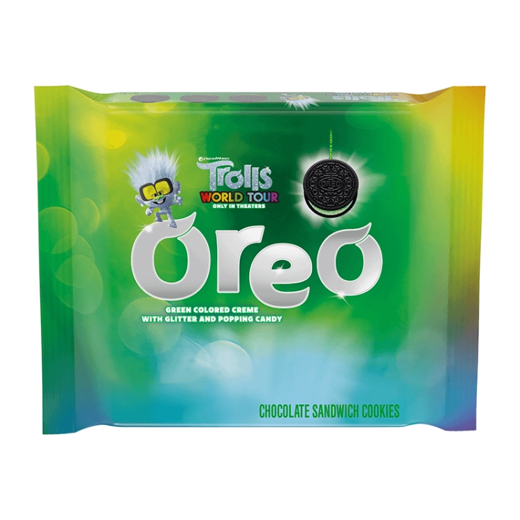 Oreo Trolls Green Glitter Creme, brokat i strzelające cukierki! / Słodyczowo sklep