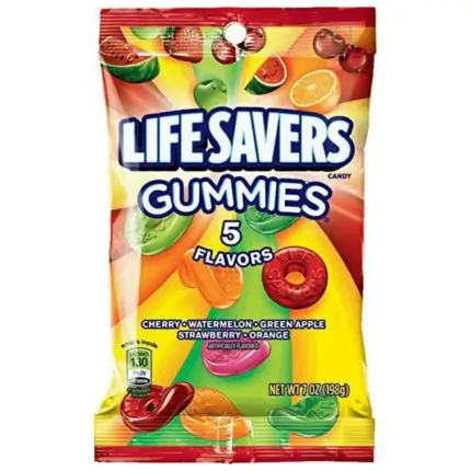 Life Savers Peg Gummies 5 Flavors 198g