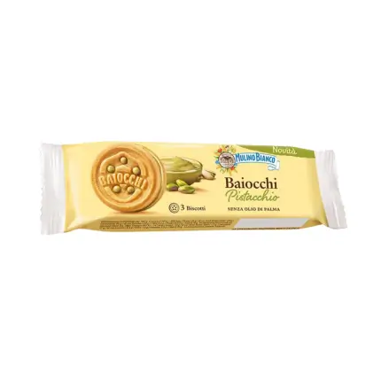 Mulino Bianco Baiocchi al Pistacchio 28g