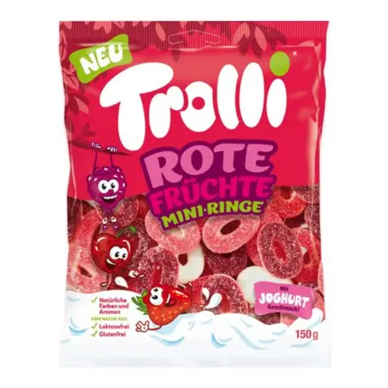 Trolli Rote Fruchte Mini-Ringe 150g