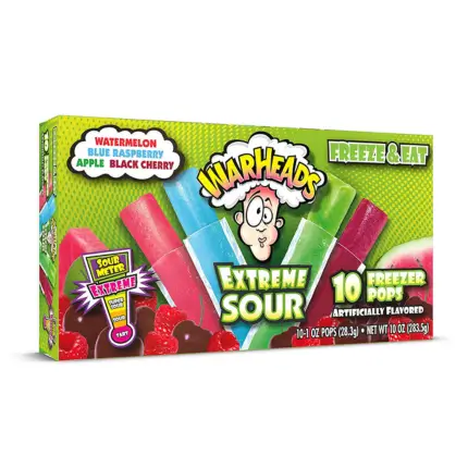 Warheads Extreme Sour Freezer Pops 283g