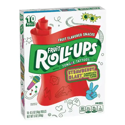 Fruit Roll Ups Strawberry Blast 141g