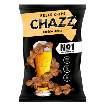Chazz Bread Chips Cheddar Cheese 100g