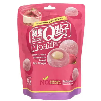 Taiwan Dessert Mochi Strawberry Cheese 180g