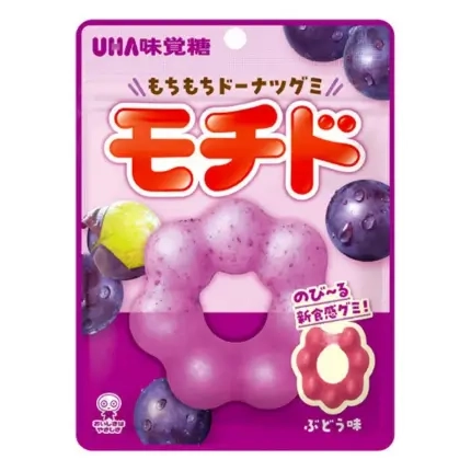 Uha Mochi Donut Grape Gummy 40g