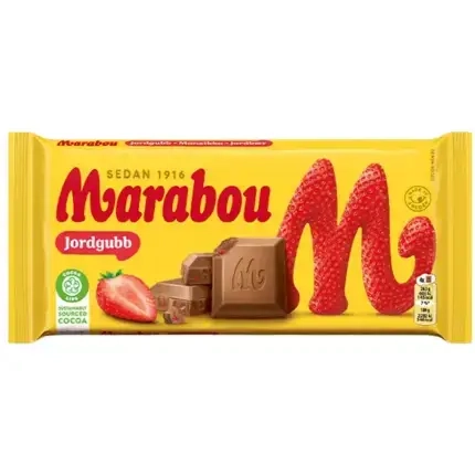 Marabou Jordgubb Milk Chocolate 185g