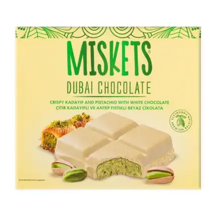 Miskets Dubai White Chocolate 100g