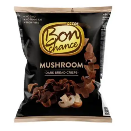Bon Chance Mushroom Dark Bread Crisps 120g