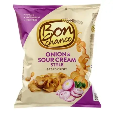 Bon Chance Onion & Sour Cream Bread Crisps 120g