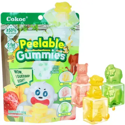Cokoc Peelable Gummies Mixed Fruit 60g