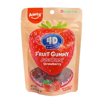 Amos 4D Fruit Gummy Strawberry