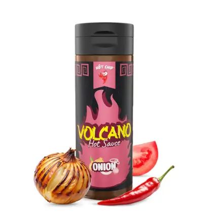 Hot Chip Volcano Hot Sauce Onion 270ml