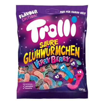 Trolli Saure Glühwürmchen Verry Berry 150g
