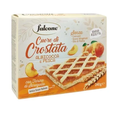 Falcone Cuore di Crostata Albicocca e Pesca 240g