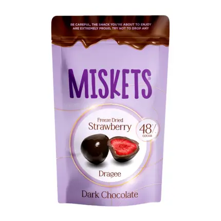 Miskets Strawberry Dark Chocolate 80g