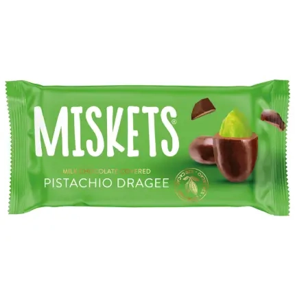 Miskets Pistachio Milk Chocolate 20g