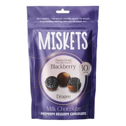 Miskets Blackberry Milk Chocolate 80g