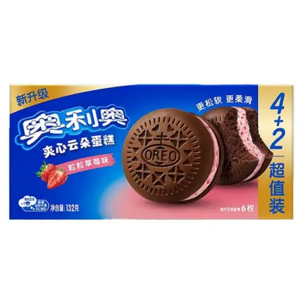 Oreo Sandwich Cloud Strawberry 132g