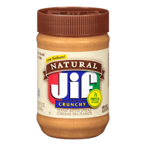 Jif Natural Crunchy Peanut Butter 454g