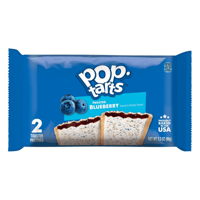 Amerykańskie tosty Pop Tarts Frosted Blueberry, z nadzieniem borówkowym