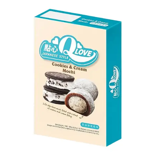 Qlove Cookies & Cream Mochi 180g