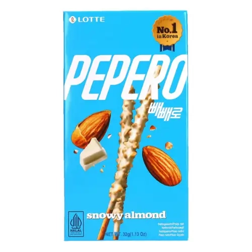 Lotte Pepero Snowy Almond 32g