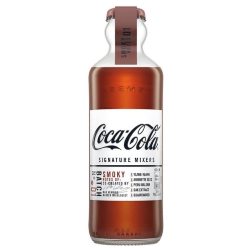 Coca-Cola Signatures Smoky, jagodlin wonny, piżmian, woniawiec balsamowy, ekstrakt z dębu i gwajakowca