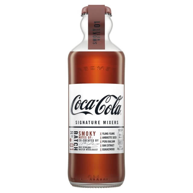 Coca-Cola Signatures Smoky, jagodlin wonny, piżmian, woniawiec balsamowy, ekstrakt z dębu i gwajakowca