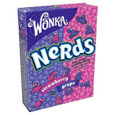 Nerds Grape & Strawberry, cukierki o smaku winogrono i truskawki