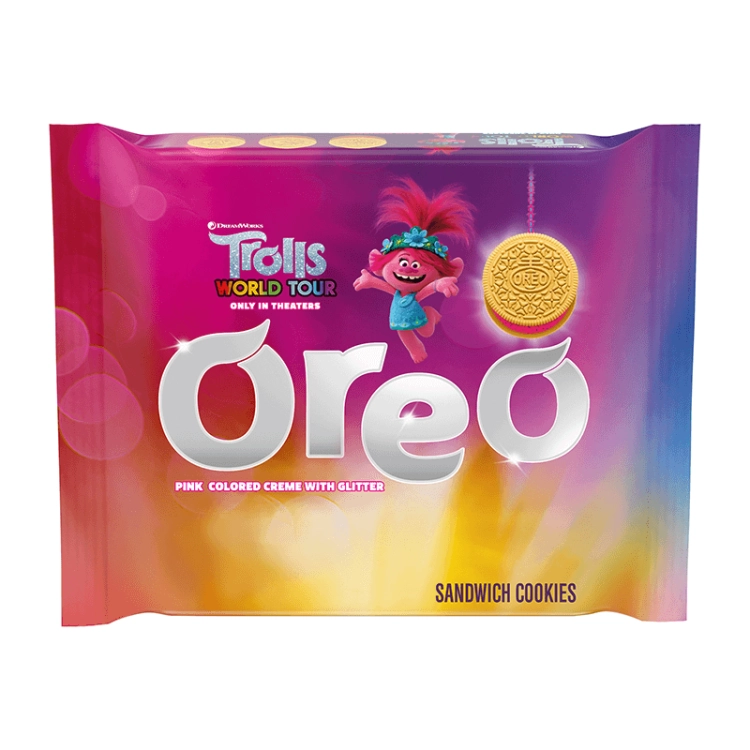 Oreo Trolls Golden Pink Glitter Creme