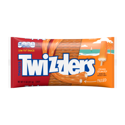 Twizzlers nadziewane żelki o smaku lodów kremowo-pomarańczowych, smak Florydy!
